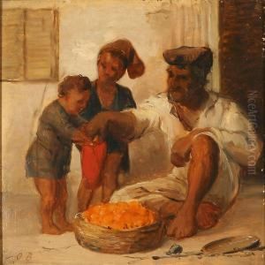 Born Faar Frugt Af Siddende Mand by Otto Bache
