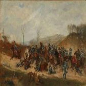 Lojnant Castenschiolds Angreb Paa Skandserne Vedkolding by Otto Bache