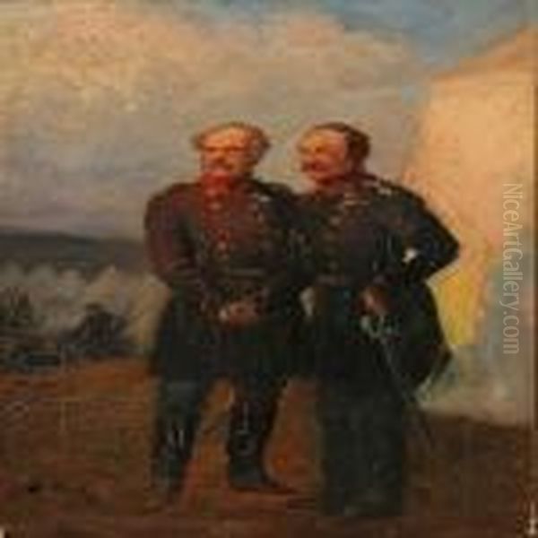 Scene With The Danishofficers Olaf Rye And Schleppegrell - view 1