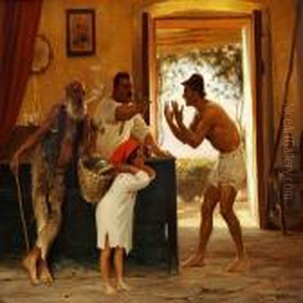 A Quarrel In An Italian Osteria - view 1