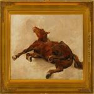 A Horse Rolls Over by Otto Bache