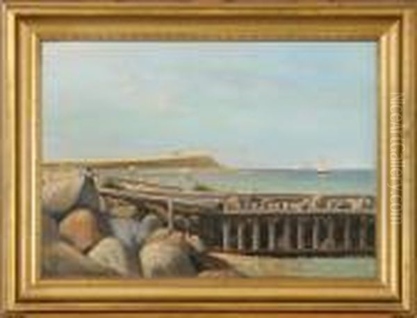 Coastal Scenery With Several Sailing Ships - view 1