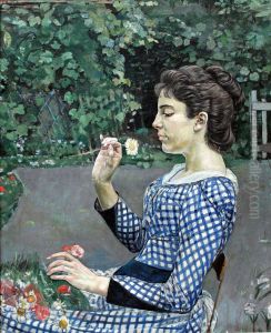 Portrait Of Helene Weigle by Ferdinand Hodler