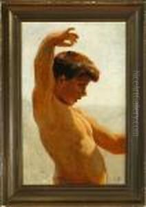 Preliminary Work For A Centauer Is Playing With His Son by Otto Bache