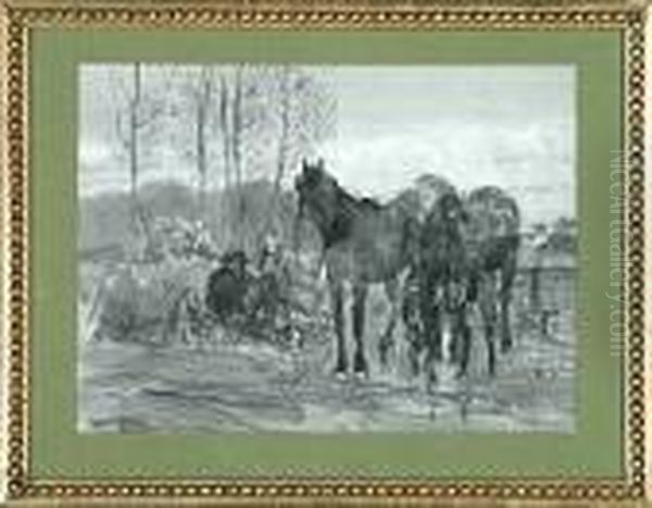 Otto Bache: A Study Of Two Horses - view 1