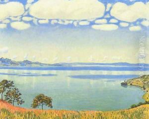 Leman Lake Seen from Chexbre by Ferdinand Hodler