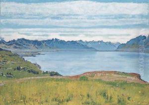 Landscape on Lake Geneva by Ferdinand Hodler