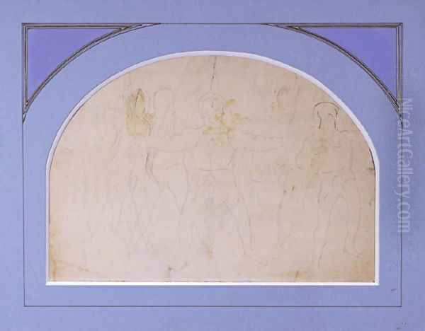 Entwurf zu 'Rutckzug von Marignano', um 1897 (1. Karton) - view 1