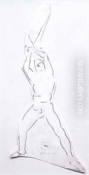 Figurenstudie zu 'Schlacht bei Murten', um 1917 - view 1