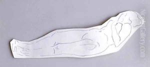 Figurenstudie zu 'Liebe', um 1907 by Ferdinand Hodler