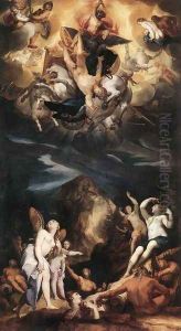 The Fall of Phaeton 1596 by Joseph The Elder Heintz