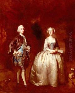 Portrait Of A Lady And Gentleman by Joseph Highmore