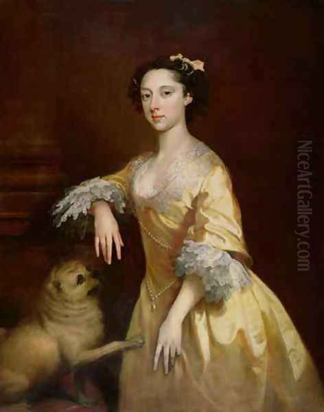Lady with a Pug Dog - view 1