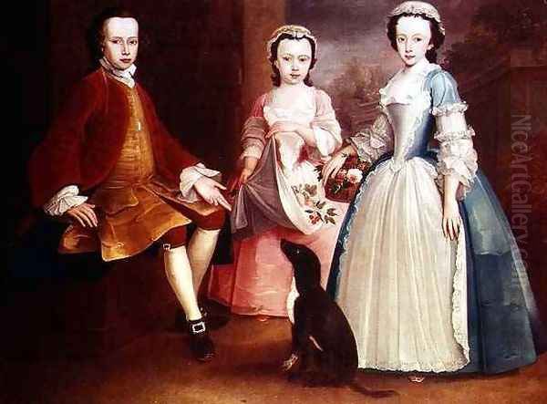 Sara Anna and Evan Davies with their dog - view 1