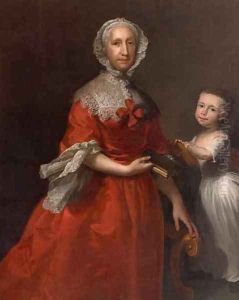 Isabella Lee and her Grandson William Waller by Joseph Highmore