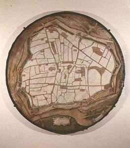 Circular Map of Vienna by Augustin Hirschvogel