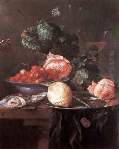 Still Life with Fruit 1652 by Jan Davidsz. De Heem