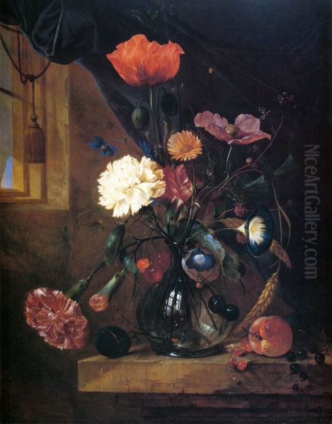 Bouquet in a Glass Vase - view 1