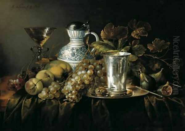 Fruit Still Life with a Silver Beaker 1648 2 - view 1