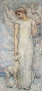 Artemis, Lestrois Graces, Psyche Et Aphrodite by Emile Baes