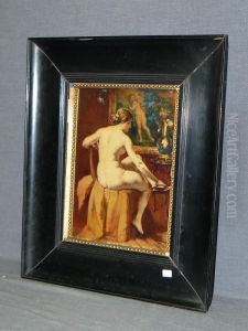 Femme Nue Assise by Emile Baes