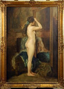 Nu Au Miroir by Emile Baes