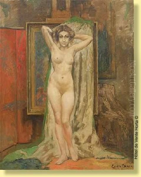 Jeunefille Nue Dans L'atelier - view 1