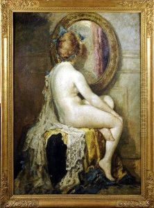 [nu Au Miroir] by Emile Baes