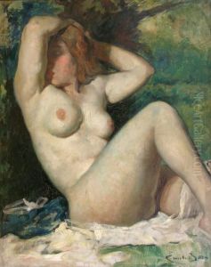Femme Nueassise by Emile Baes
