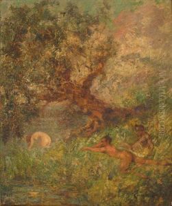 Nymphes Et Faunes by Emile Baes