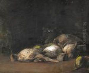 Jagdstillleben Mit Federvieh