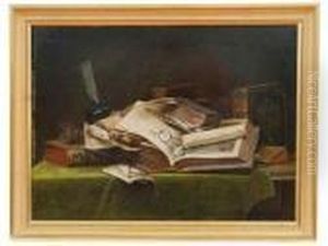Nature Morte Du Bibliophile by Joseph Bail