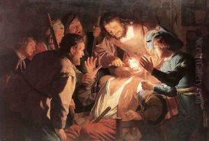 The Dentist 1622 by Gerrit Van Honthorst