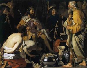 Solon and Croesus 1624 by Gerrit Van Honthorst