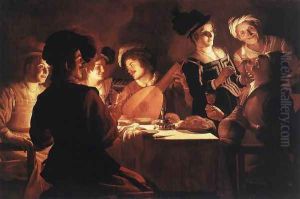 Supper With The Minstrel And His Lute