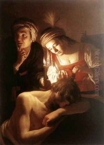 Samson and Delilah c. 1615 by Gerrit Van Honthorst