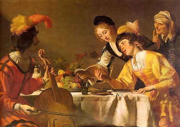 The Concert 1625 by Gerrit Van Honthorst
