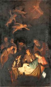 Adoration of the shepherds by Gerrit Van Honthorst