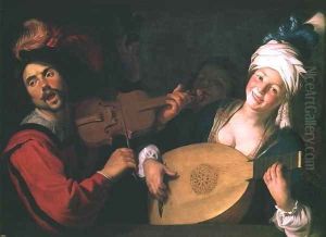 The Concert by Gerrit Van Honthorst