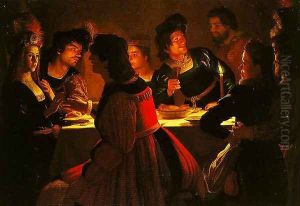 The Wedding Supper by Gerrit Van Honthorst
