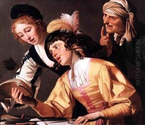 The Concert (detail) by Gerrit Van Honthorst