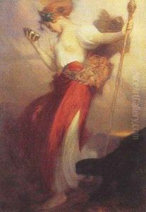 A Bacchante by Arthur Hacker