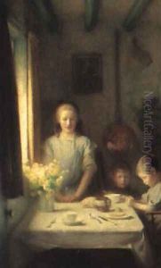 The little mother by Arthur Hacker