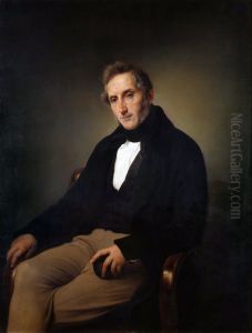 Portrait of Alessandro Manzoni 1841 by Francesco Paolo Hayez