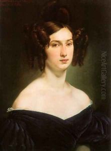 Ritratto della contessa Luigia Douglas Scotti d'Adda (Portrait of Countess Luigia Douglas Scotti d'Adda) by Francesco Paolo Hayez