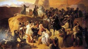Crusaders Thirsting near Jerusalem (La sete dei crociati sotto Gerusalemme) by Francesco Paolo Hayez