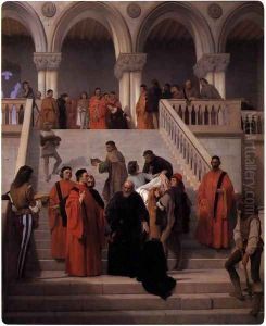 The Last Moments of Doge Marin Faliero by Francesco Paolo Hayez