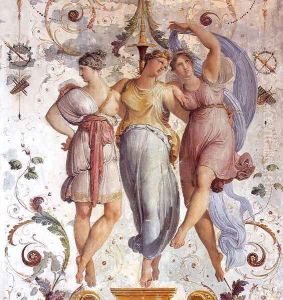 Wall Decoration (detail) by Francesco Paolo Hayez