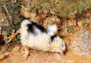 John Ruskin's dead chick by William Holman Hunt