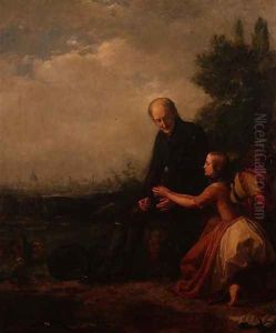 Little Nell and her Grandfather by William Holman Hunt